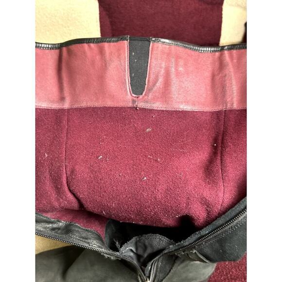 Ugg Black Wedge Knee High Waterproof Suede Boots Women's Size 8 - Picture 8 of 11